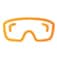 Ícono de lentes de seguridad.