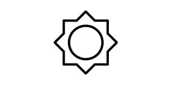 Ícono de Sol.
