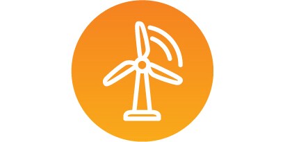 Wind energy industry icon
