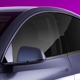 Close-up of FX-HP window tint.