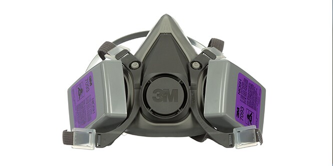 3M Half Facepiece Reusable Respirator 6000 Series with 3M Particulate Filter 7093, P100
