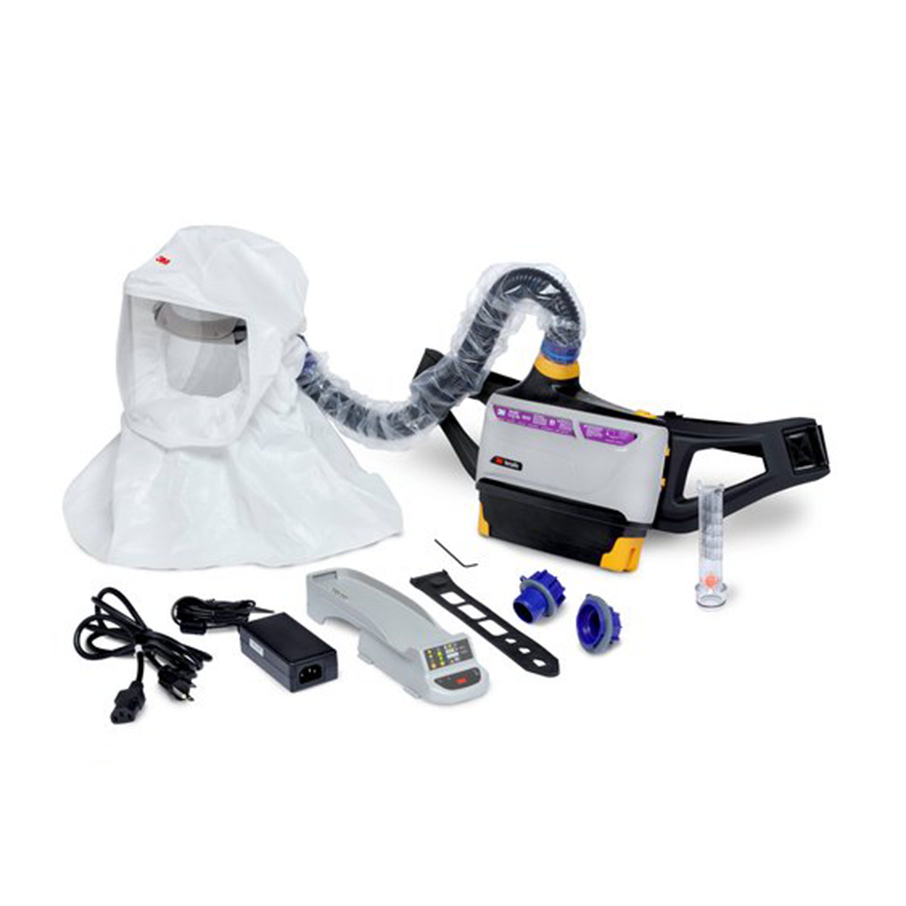 Imagen del kit de respirador de aire motorizado de 3M.