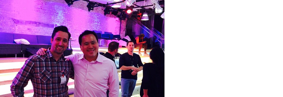 Jeff Stender with Jeremiah Owyang, founder of Crowd Companies.
