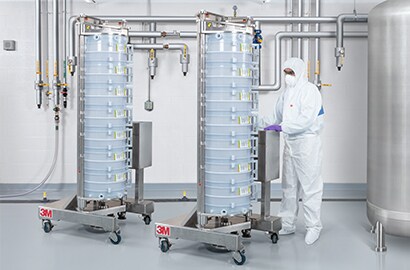 Biopharmaceutical production with 3M Harvest RC