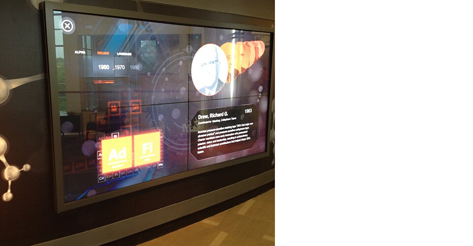 Display about 3M’s Carlton Society members in the Innovation Center in St. Paul, Minnesota.