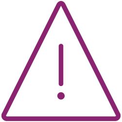 Icono de senal de advertencia.
