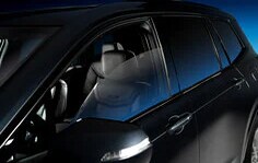 coche negro con película de ventana 3M