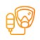 Icono de un respirador de escape de emergencia.