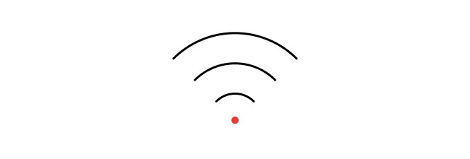 ícono de señal inalámbrica (Wi-fi)
