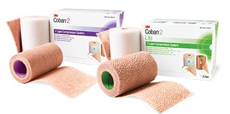 3M™ Coban™ 2 Two-Layer Compression System and 3M™ Coban™ 2 Lite Two-Layer Compression System
