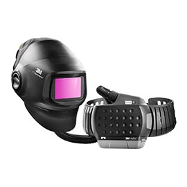 Imagen de careta para soldar Speedglass G5-01 con Adflo PAPR.