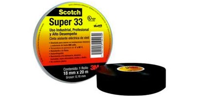 Three Scotch® Premium Vinyl Electrical Tapes
