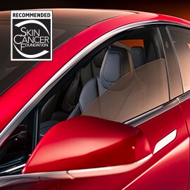 Close-up of Crystalline window tint.